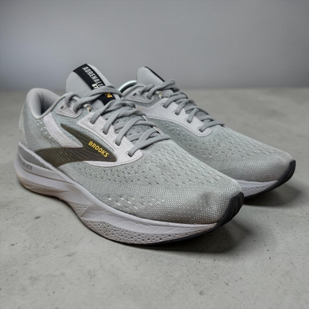 Brooks Adrenaline GTS 24 Mens 10 Wide 2E Grey Running Shoes 1104372E084